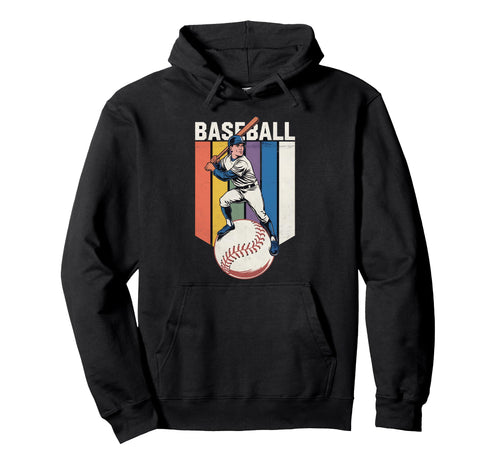 Baseball Player Sports Rainbow Stripes Hoodie - Streetwear Style for Adults - T-Shirt, Sweatshirt, Hoodie