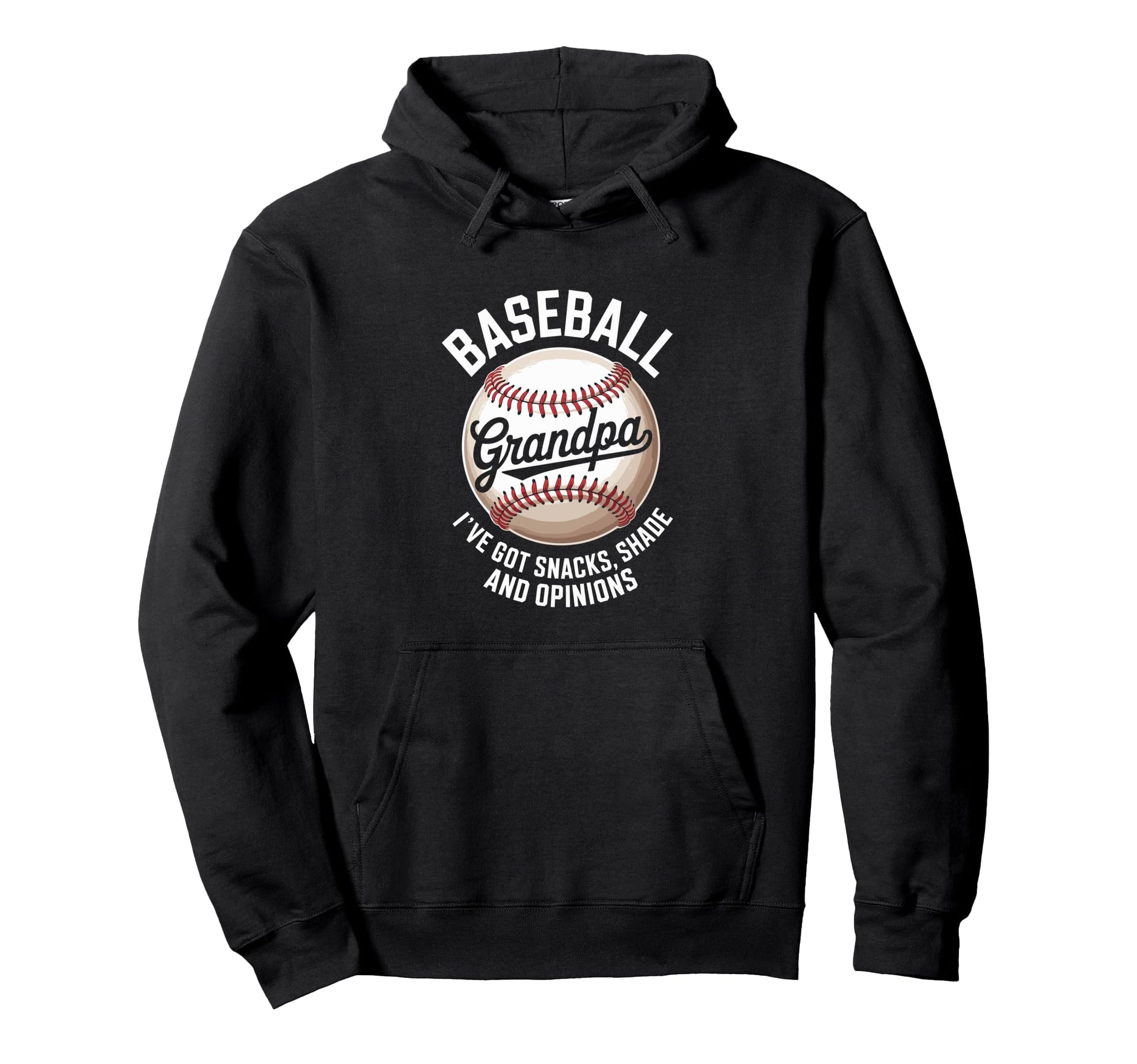 Funny Grandpa Baseball Player Fathers Hoodie - Custom Art Print Men Women - T-Shirt, Sweatshirt, Hoodie