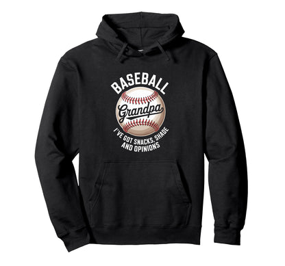 Funny Grandpa Baseball Player Fathers Hoodie - Custom Art Print Men Women - T-Shirt, Sweatshirt, Hoodie