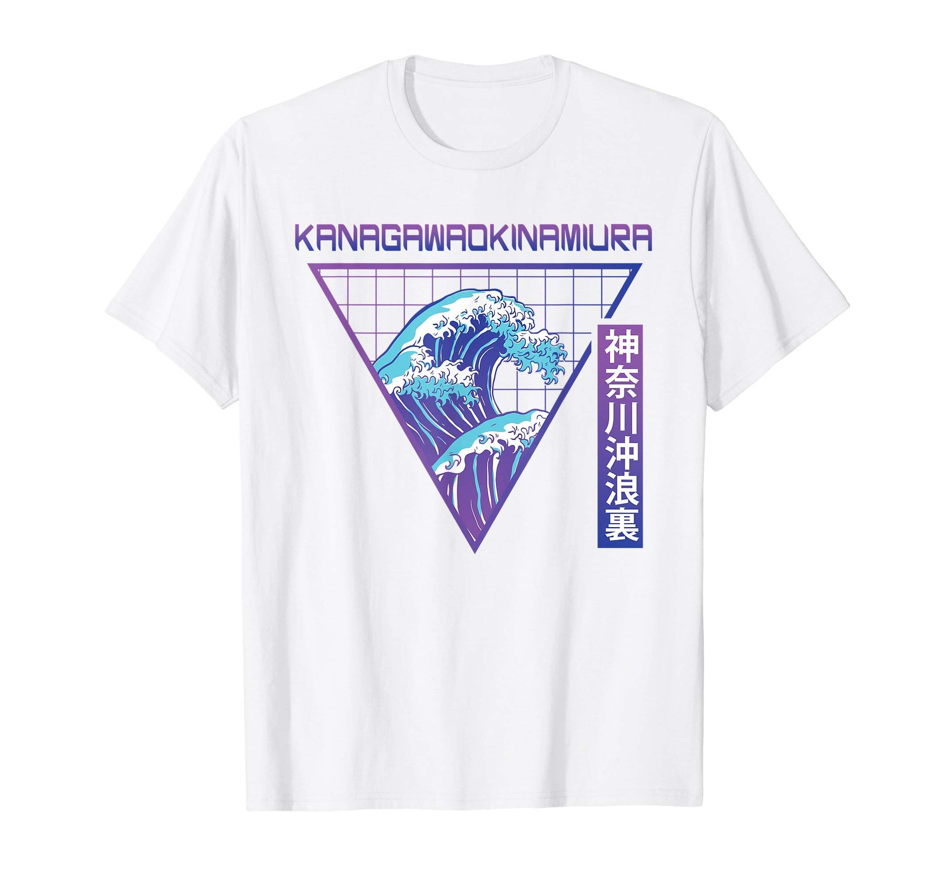 Great Wave Kanagawa Vaporwave T-Shirt - Fun Novelty Design for Adults - T-Shirt, Sweatshirt, Hoodie