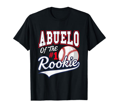 Grandpa Abuelo Number 1 Rookie Baseball T-Shirt - Graphic Print Men Women - T-Shirt, Sweatshirt, Hoodie