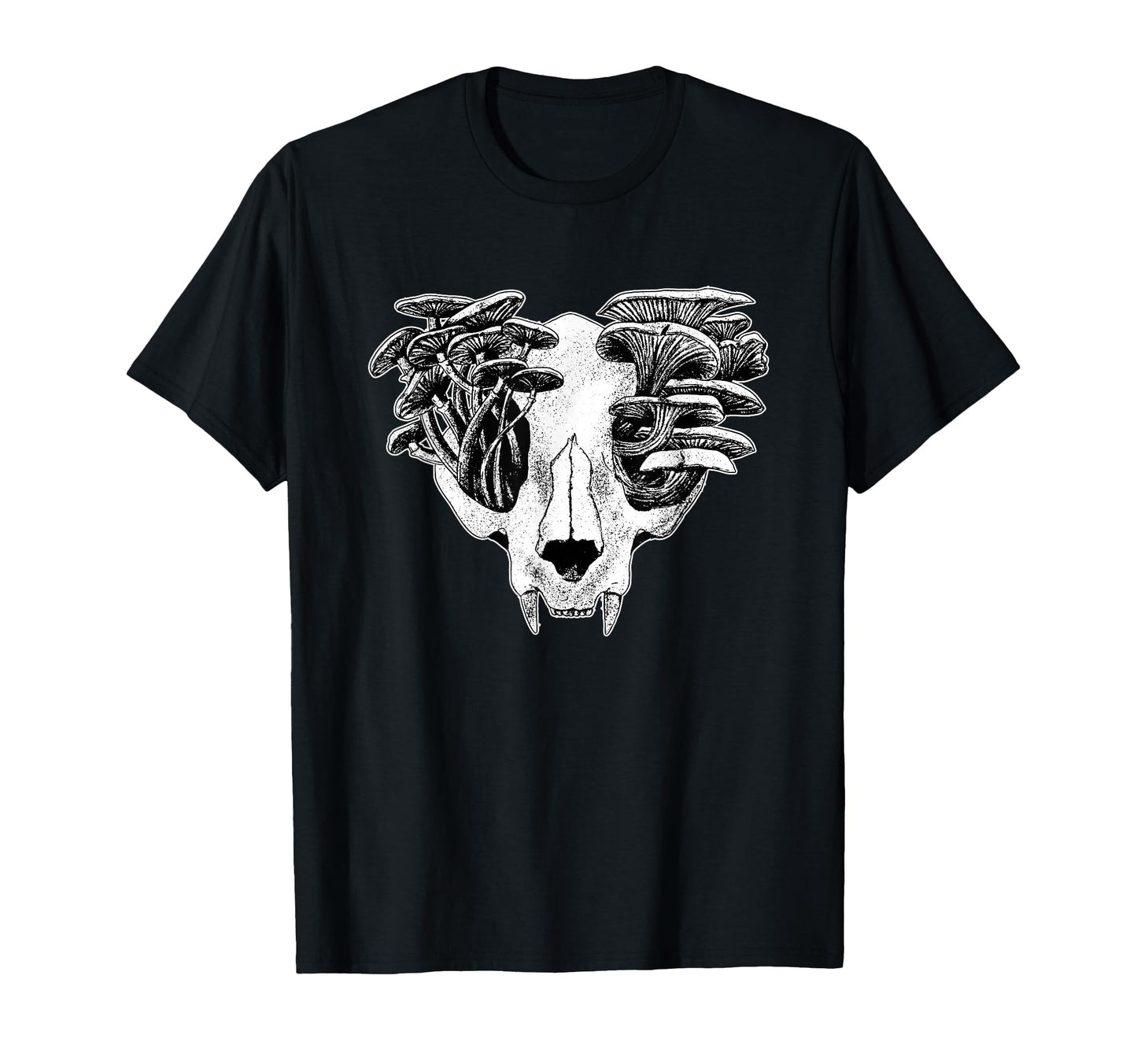 Gothic Skull Mushrooms Grunge Dark T-Shirt - Novelty Apparel Unisex - T-Shirt, Sweatshirt, Hoodie