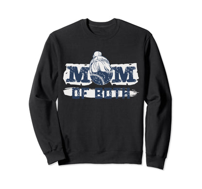 Mom Both Game Day Baseball Sweatshirt - Casual Everyday Wear Unisex - T-Shirt, Sweatshirt, Hoodie