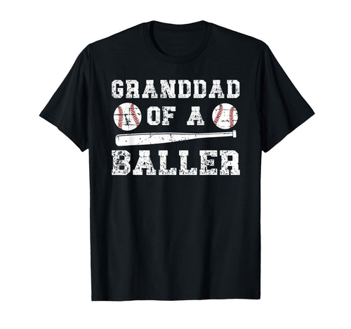 Granddad Baller Baseball Granddad T-Shirt - Fun Novelty Design Unisex - T-Shirt, Sweatshirt, Hoodie