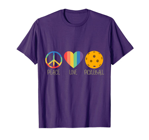 Peace Love Pickleball T-Shirt - Casual Everyday Wear Unisex - T-Shirt, Sweatshirt, Hoodie