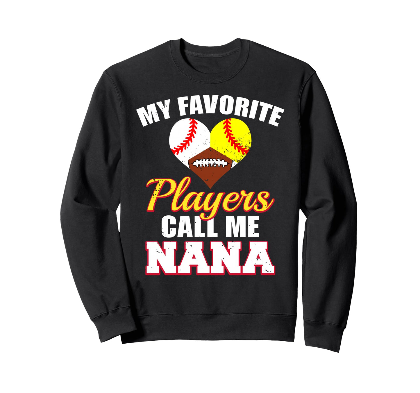 My Favorite Players Baseball Softball Sweatshirt - Trendy Graphic Unisex - T-Shirt, Sweatshirt, Hoodie