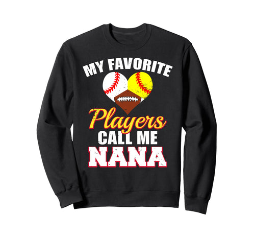 My Favorite Players Baseball Softball Sweatshirt - Trendy Graphic Unisex - T-Shirt, Sweatshirt, Hoodie