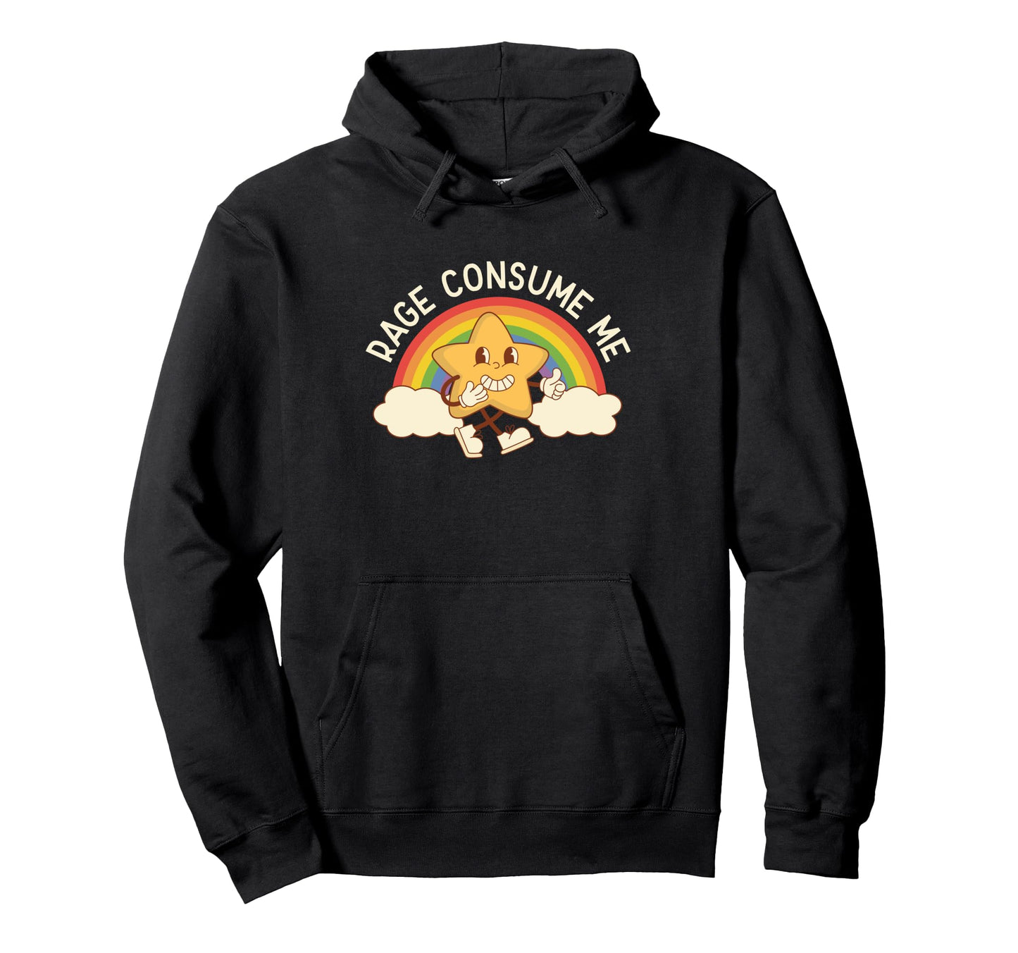 Rage Consumes Me Rainbow Hoodie - Novelty Apparel for Adults - T-Shirt, Sweatshirt, Hoodie