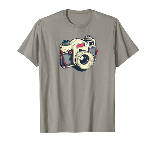 Eighties Vibe Slr Camera Photography T-Shirt - Streetwear Style for Adults - T-Shirt, Sweatshirt, Hoodie