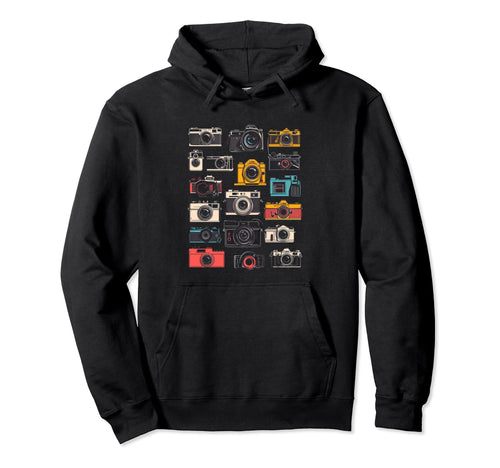 Photography Camera Photographer Hoodie - Streetwear Style Men Women - T-Shirt, Sweatshirt, Hoodie
