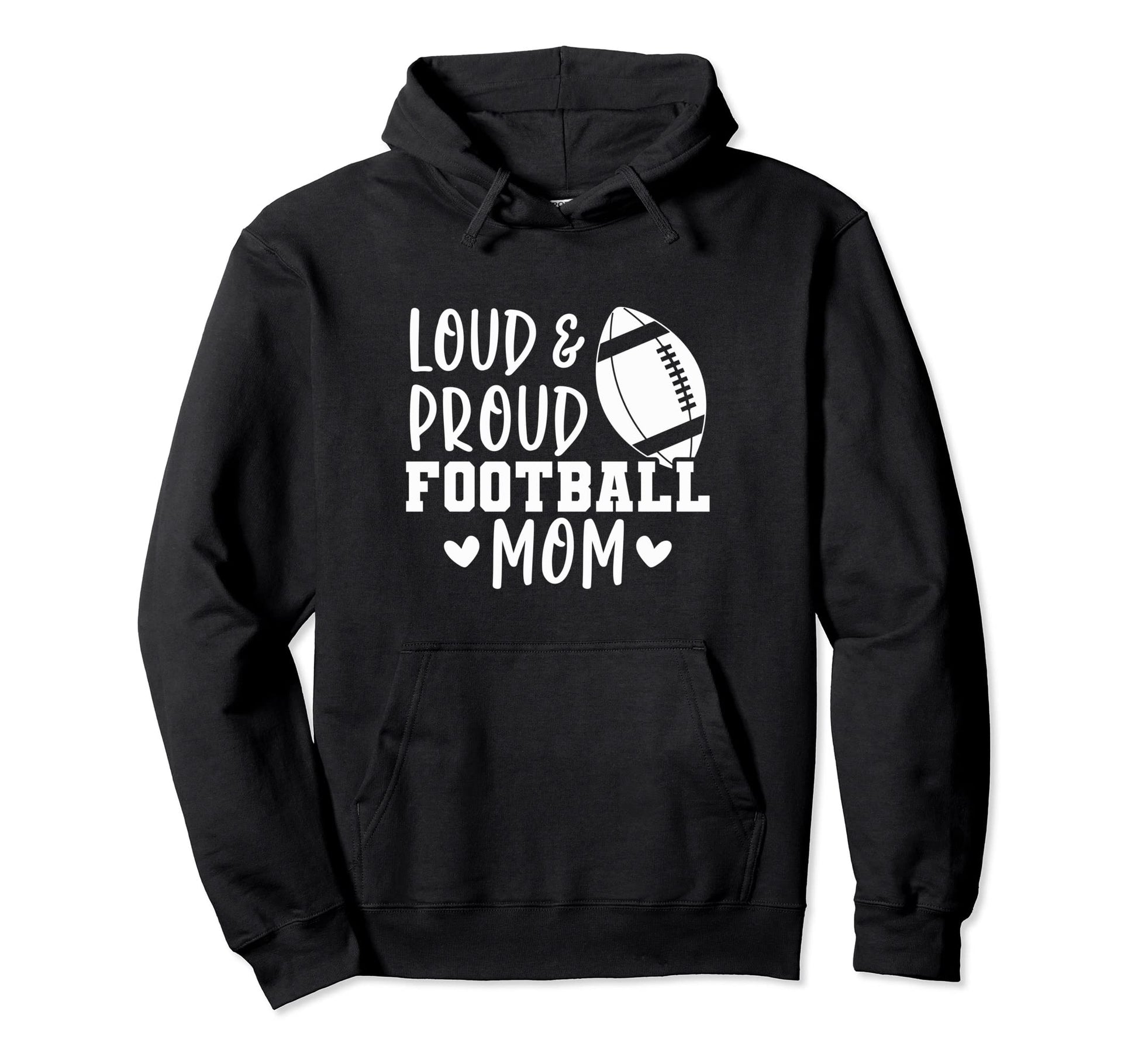 Game Day High School Football Loud And Hoodie - Novelty Apparel for Adults - T-Shirt, Sweatshirt, Hoodie