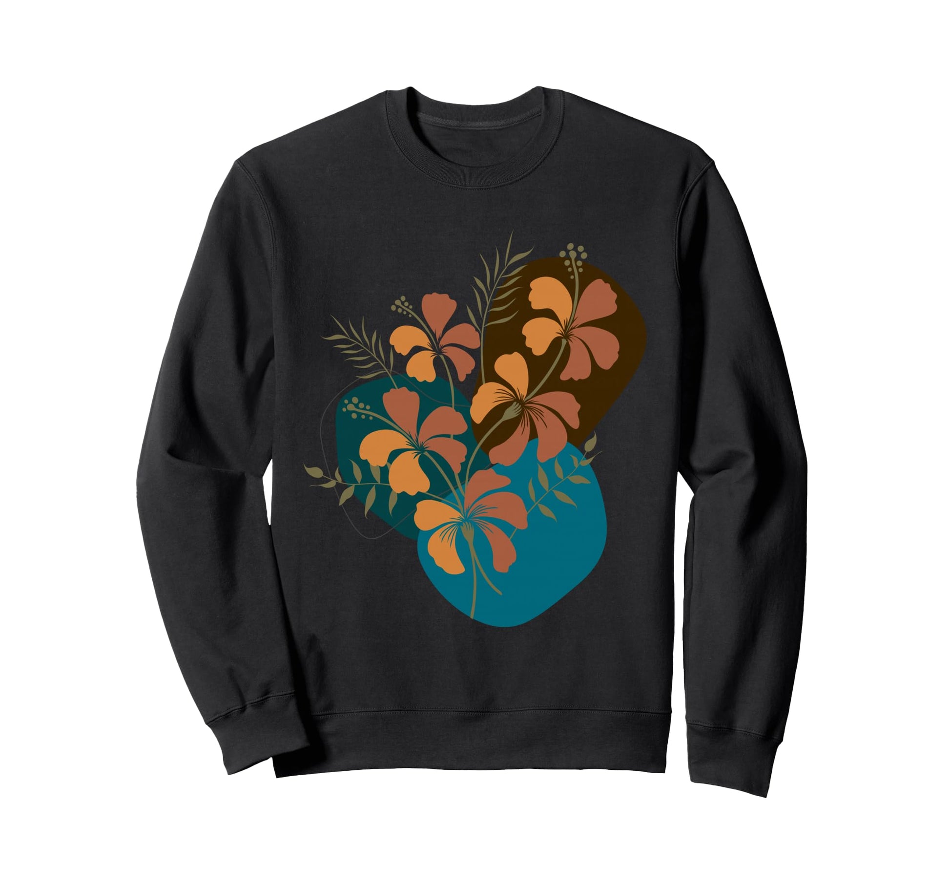 Abstract Botanical Flower Aesthetic Sweatshirt - Novelty Apparel Men Women - T-Shirt, Sweatshirt, Hoodie