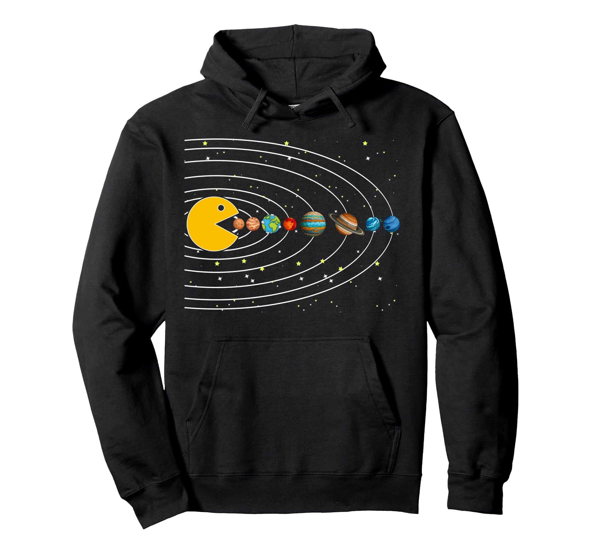 Funny Solar System Astronauts Outer Hoodie - Casual Everyday Wear Unisex - T-Shirt, Sweatshirt, Hoodie