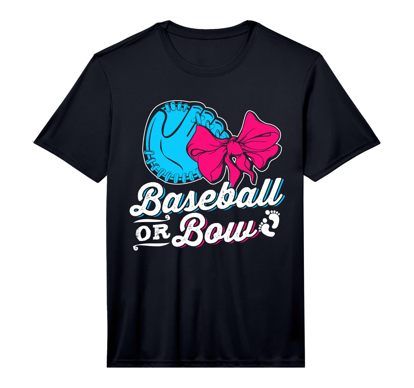Baseball Or Bow Gender Reveal Party T-Shirt - Streetwear Style for Adults - T-Shirt, Sweatshirt, Hoodie