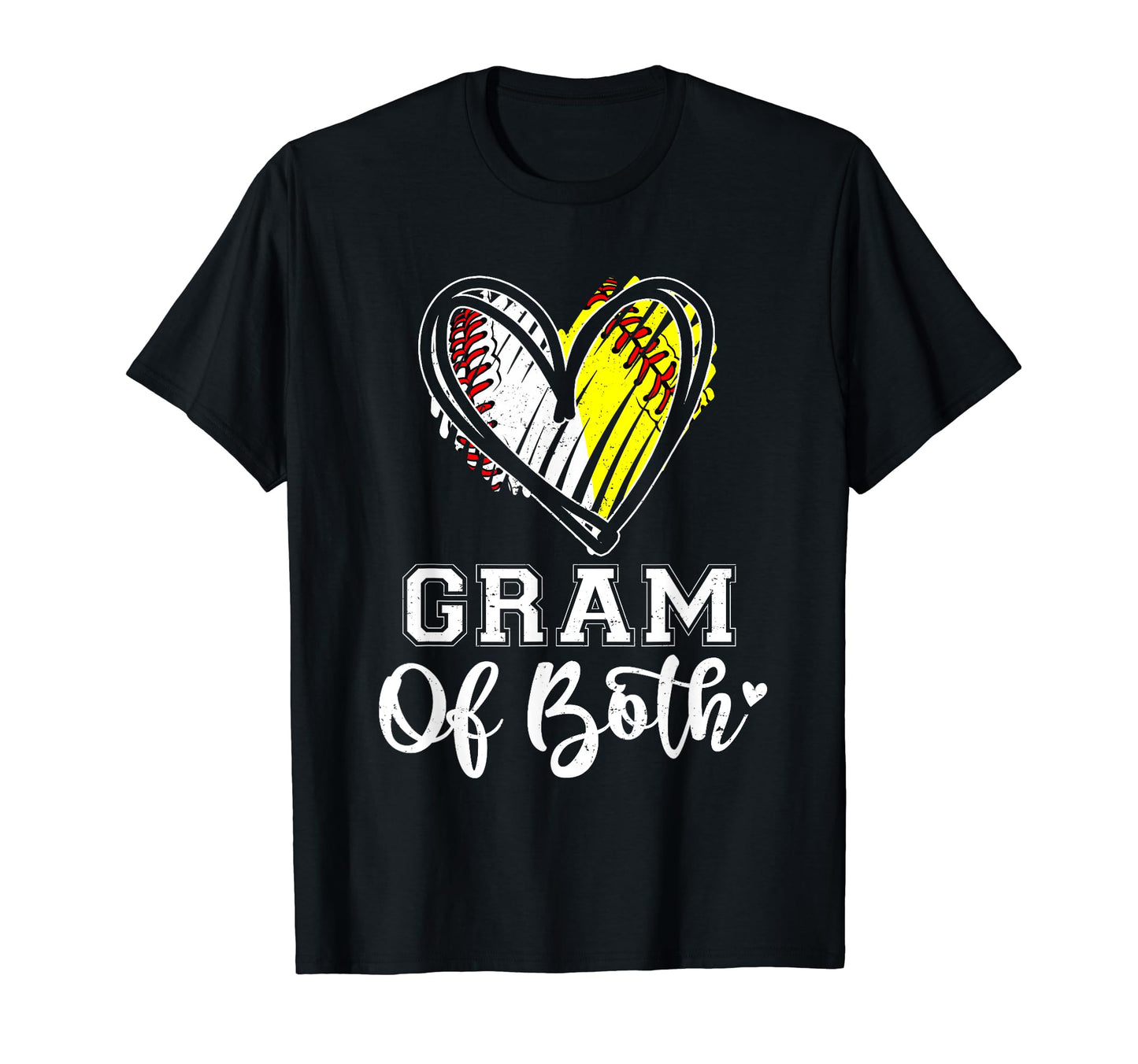Gram Both Baseball Softball Grandma T-Shirt - Novelty Apparel for Adults - T-Shirt, Sweatshirt, Hoodie