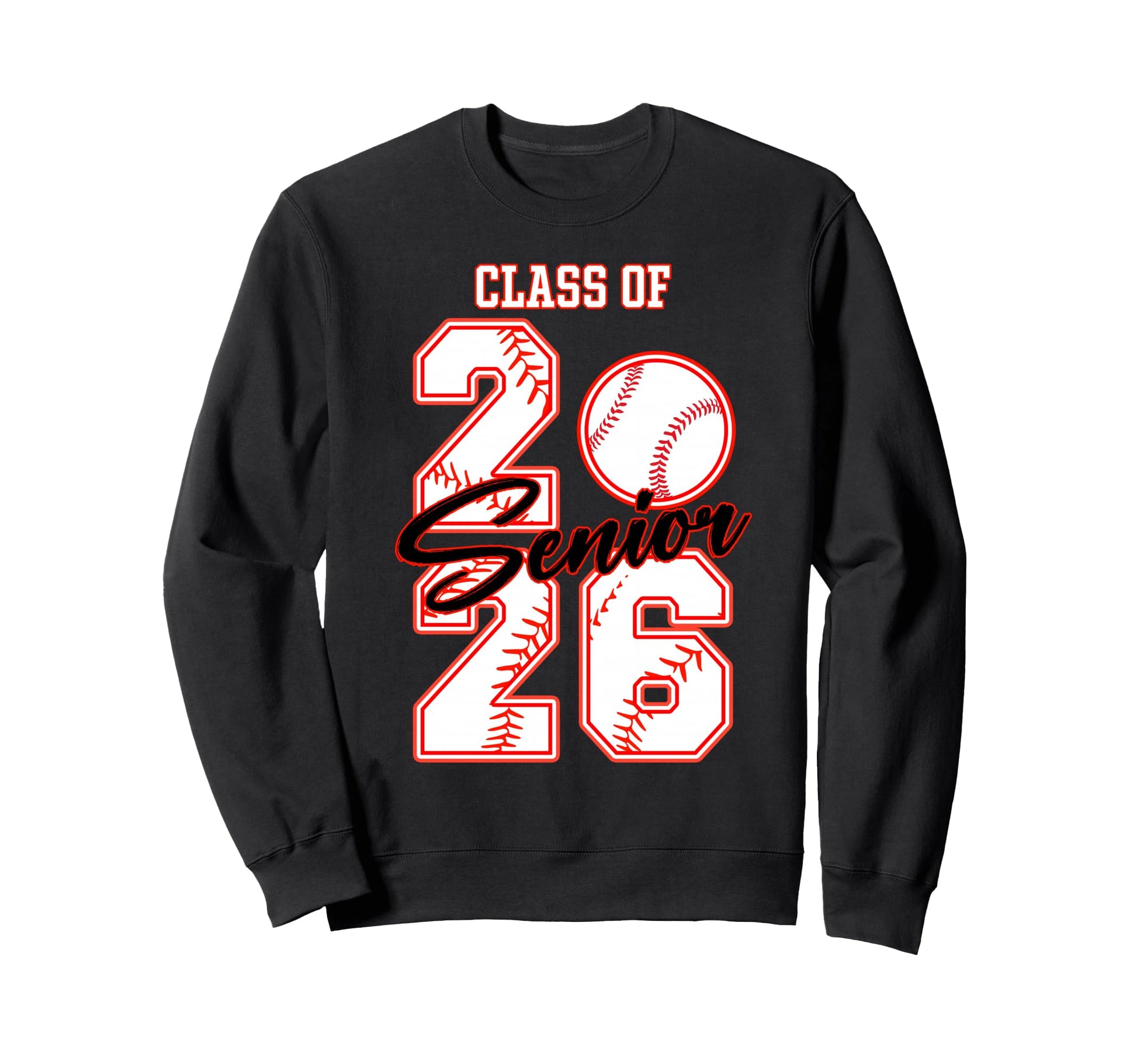 Baseball Senior Class 2026 Senior Sweatshirt - Aesthetic Graphic Men Women - T-Shirt, Sweatshirt, Hoodie