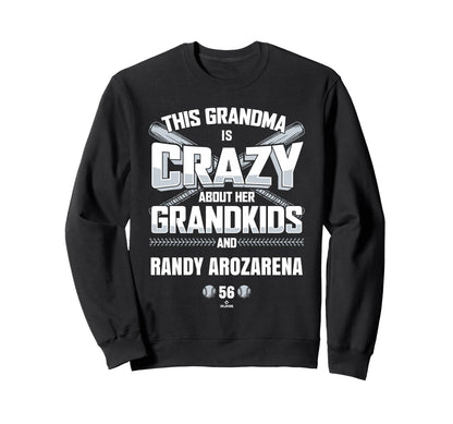 Grandma Crazy Randy Arozarena Seattle Sweatshirt - Streetwear Style Unisex - T-Shirt, Sweatshirt, Hoodie