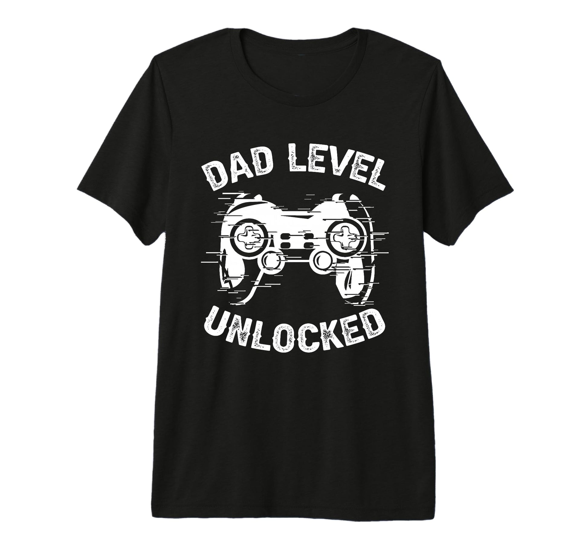 Dad Level Unlocked Gaming Controller T-Shirt - Casual Everyday Wear Unisex - T-Shirt, Sweatshirt, Hoodie