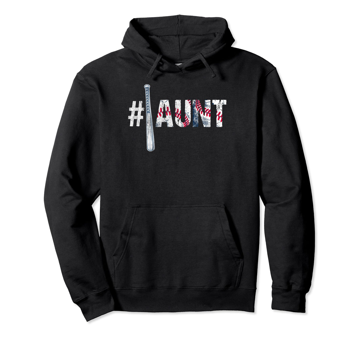 Number One Baseball Aunt Mothers Day Hoodie - Minimalist Print Men Women - T-Shirt, Sweatshirt, Hoodie