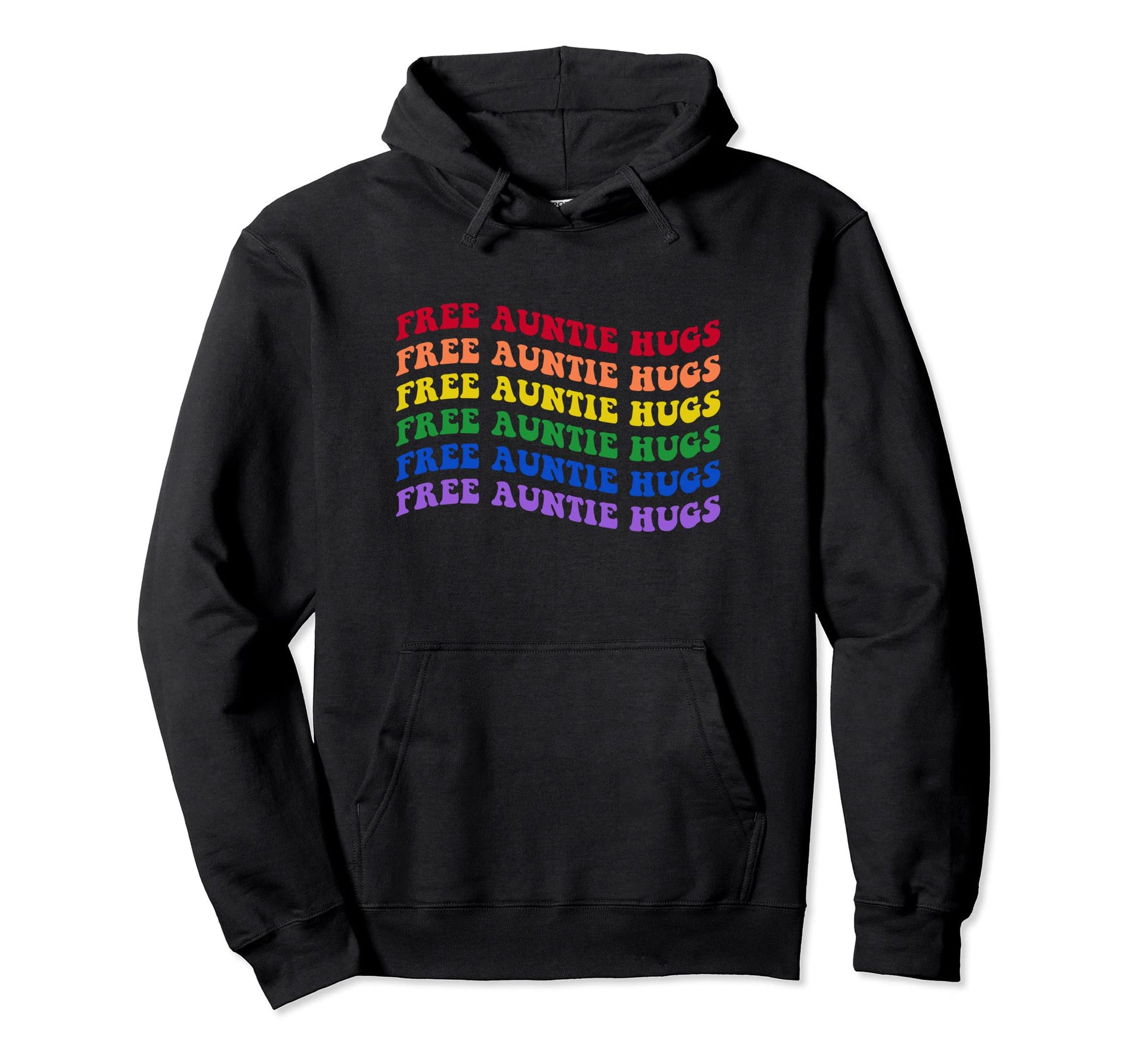 Free Auntie Hugs Gay Pride Aunt Lgbtq Hoodie - Casual Everyday Wear Unisex - T-Shirt, Sweatshirt, Hoodie