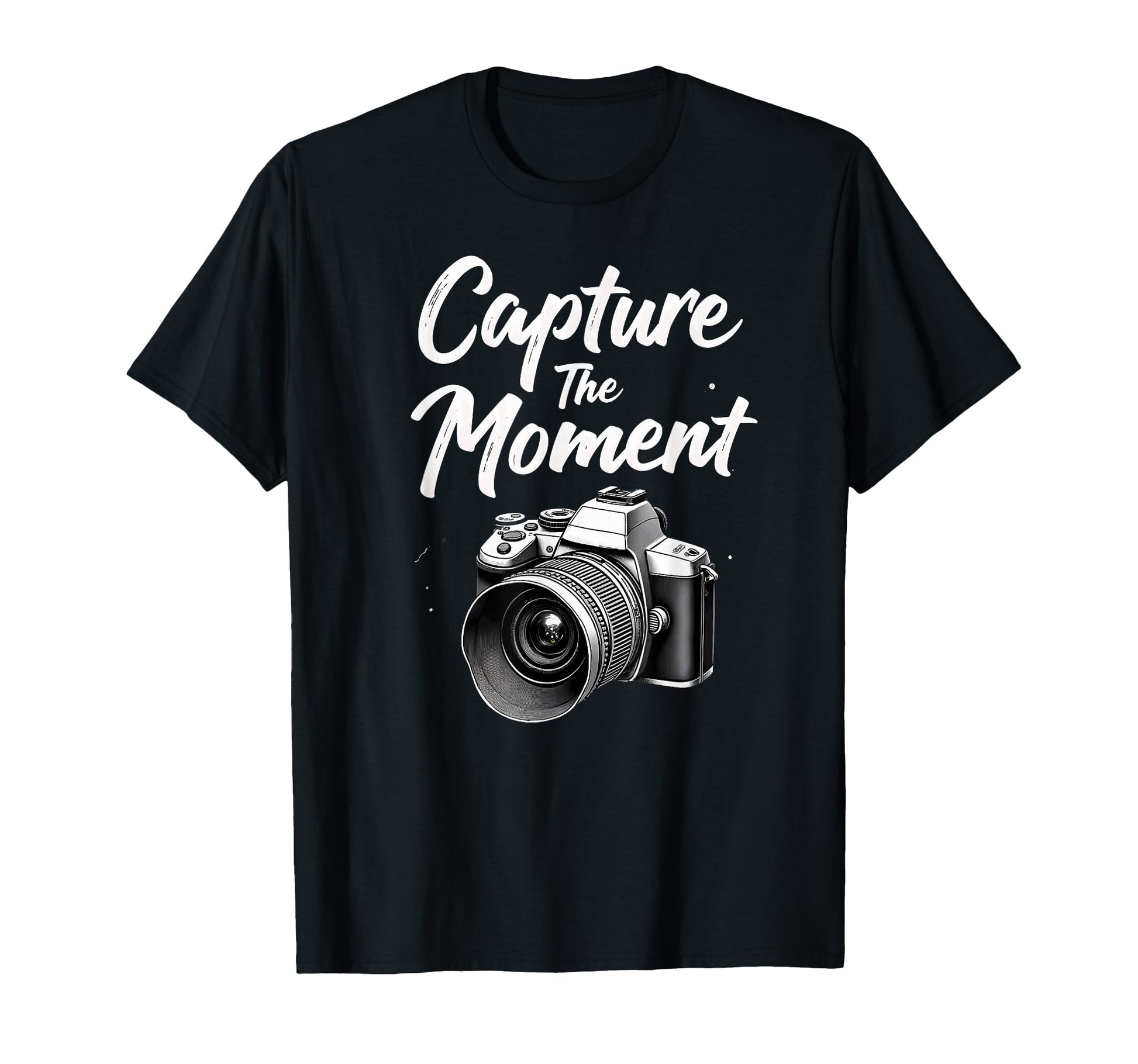 Capture Moment Camera Photography T-Shirt - Unique Graphic for Adults - T-Shirt, Sweatshirt, Hoodie