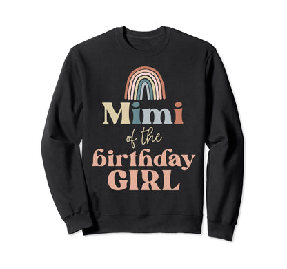 Mimi Birthday Boho Rainbow Sweatshirt - Fun Novelty Design for Adults - T-Shirt, Sweatshirt, Hoodie
