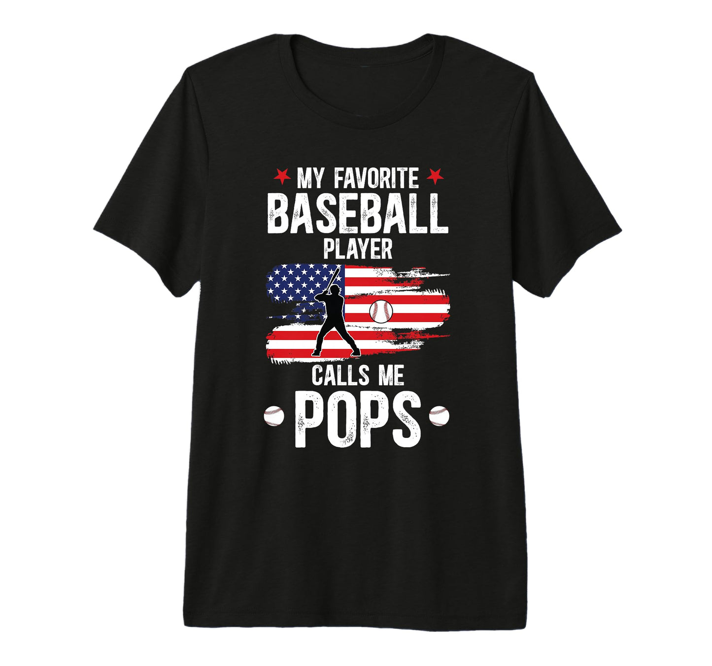 Mens My Favorite Baseball Player Pops T-Shirt - Custom Art Print Unisex - T-Shirt, Sweatshirt, Hoodie