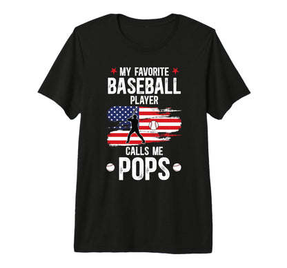 Mens My Favorite Baseball Player Pops T-Shirt - Custom Art Print Unisex - T-Shirt, Sweatshirt, Hoodie