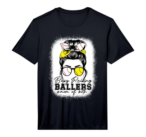Busy Raising Ballers Baseball Softball T-Shirt - Trendy Graphic Unisex - T-Shirt, Sweatshirt, Hoodie