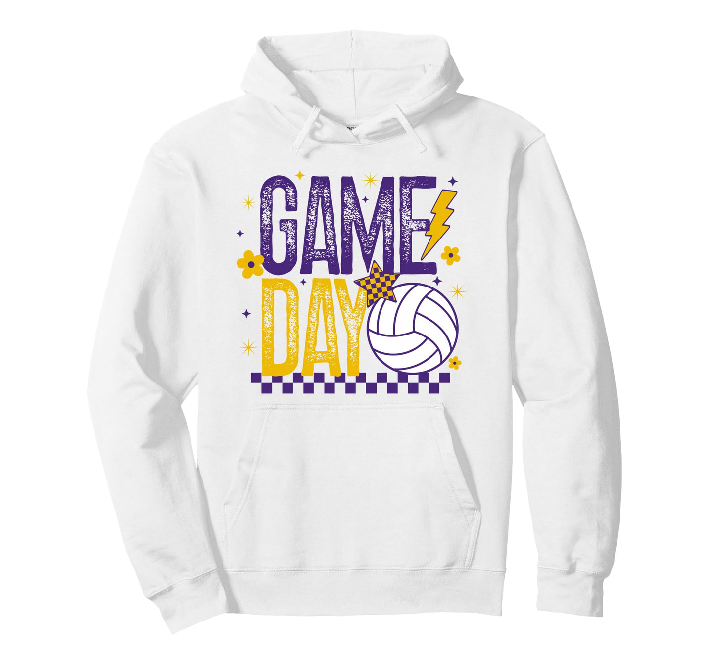 Volleyball Game Day Volleyball Mom Hoodie - Trendy Graphic Men Women - T-Shirt, Sweatshirt, Hoodie