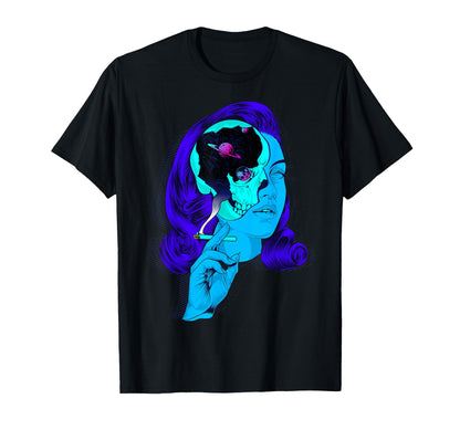 Galaxy Skull Aesthetic Edgy T-Shirt - Fun Novelty Design Men Women - T-Shirt, Sweatshirt, Hoodie
