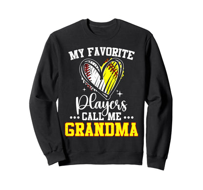 My Favorite Baseball Softball Sweatshirt - Streetwear Style Men Women - T-Shirt, Sweatshirt, Hoodie