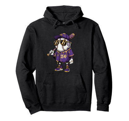 Dripping Baseball Player Sunglasses Bat Hoodie - Unique Graphic Men Women - T-Shirt, Sweatshirt, Hoodie