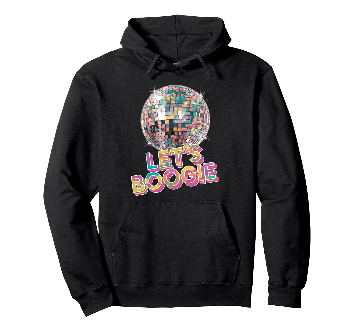 Disco Ball Lets Boogie Fever Discoball Hoodie - Custom Art Print Men Women - T-Shirt, Sweatshirt, Hoodie