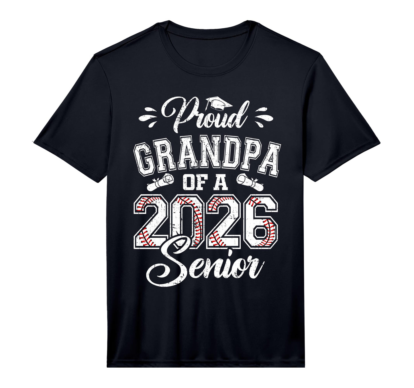 Mens Proud Grandpa 2026 Senior T-Shirt - Trendy Graphic for Adults - T-Shirt, Sweatshirt, Hoodie