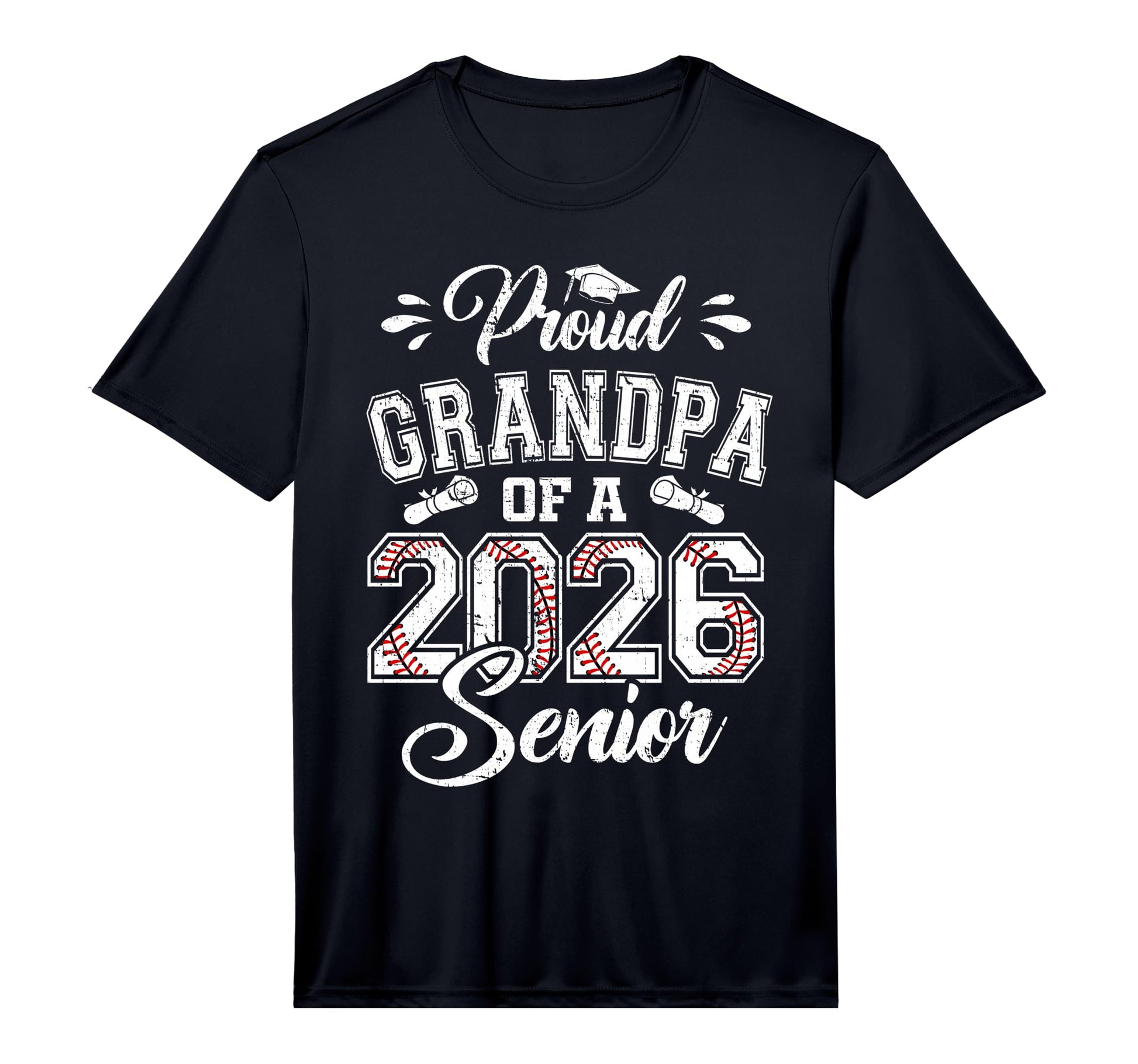 Mens Proud Grandpa 2026 Senior T-Shirt - Trendy Graphic for Adults - T-Shirt, Sweatshirt, Hoodie