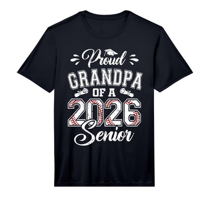 Mens Proud Grandpa 2026 Senior T-Shirt - Trendy Graphic for Adults - T-Shirt, Sweatshirt, Hoodie