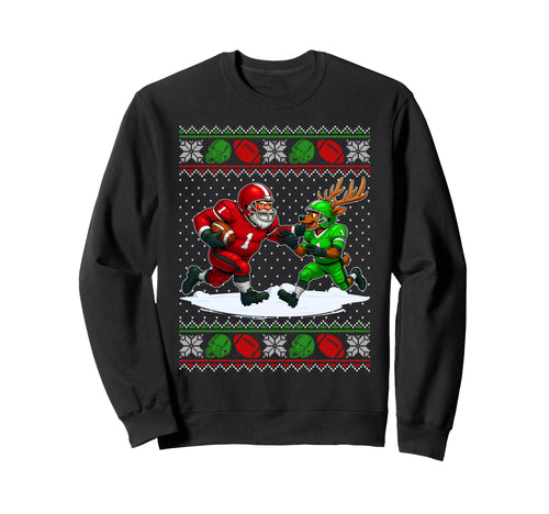Reindeers Playing Football Ugly Sweatshirt - Novelty Apparel Men Women - T-Shirt, Sweatshirt, Hoodie