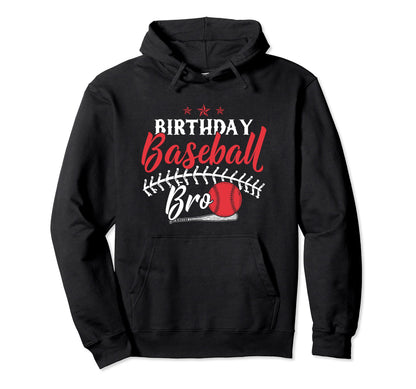 Funny Baseball Lover Birthday Brothers Hoodie - Aesthetic Graphic Unisex - T-Shirt, Sweatshirt, Hoodie