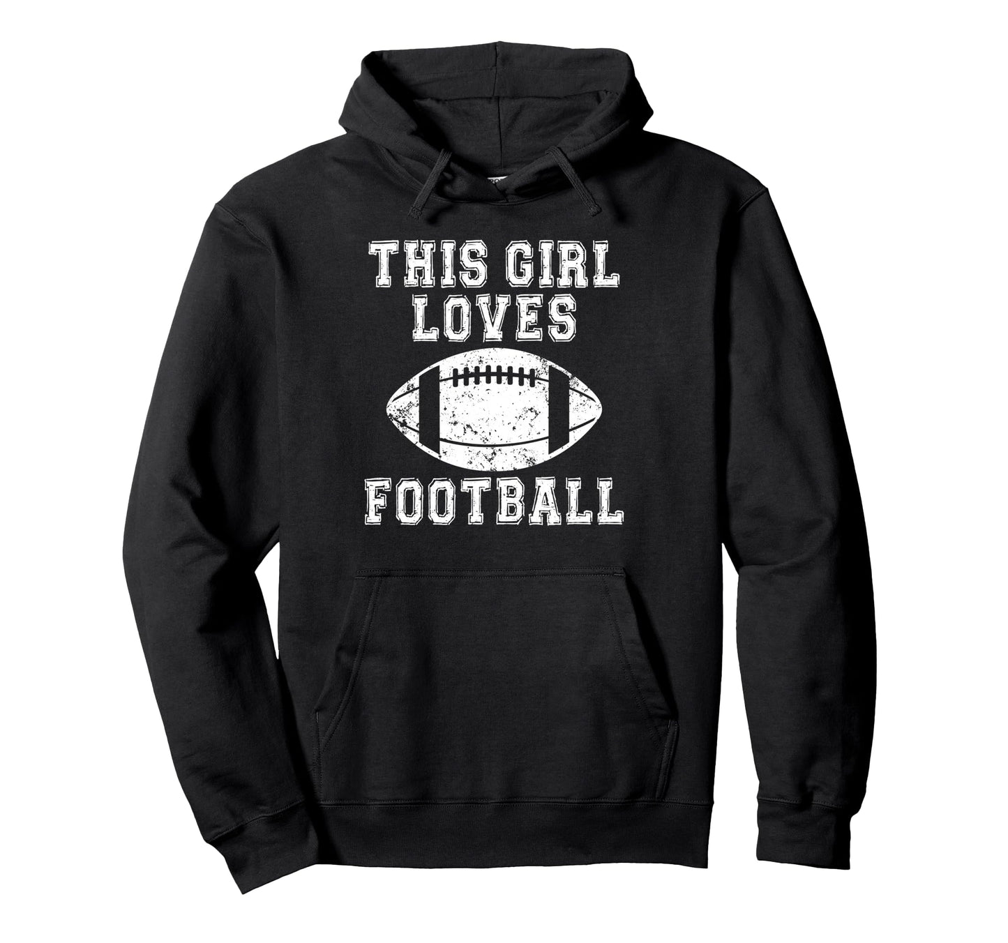 This Loves Football Game Day Female Hoodie - Aesthetic Graphic for Adults - T-Shirt, Sweatshirt, Hoodie