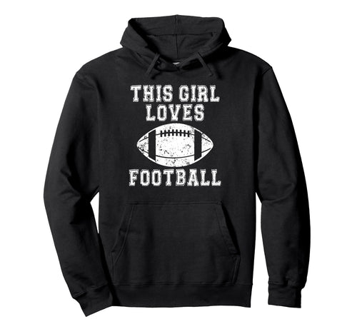 This Loves Football Game Day Female Hoodie - Aesthetic Graphic for Adults - T-Shirt, Sweatshirt, Hoodie