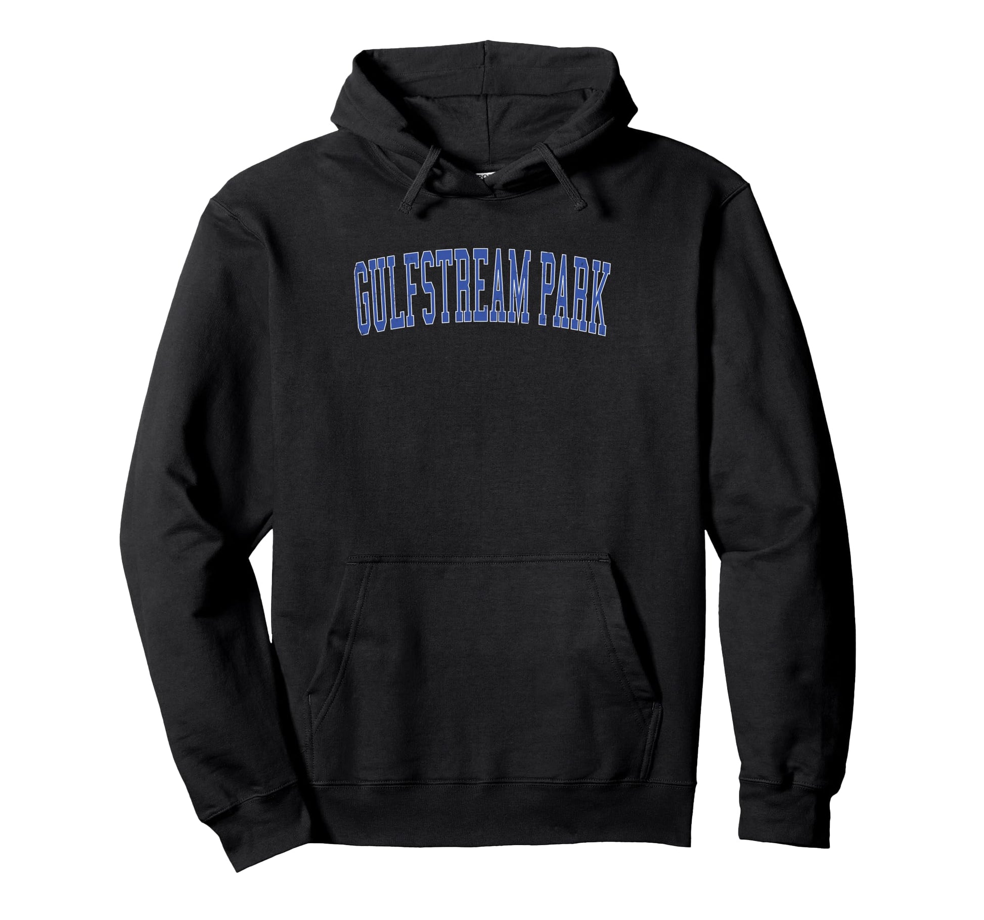 Gulfstream Park Distressed Blue Varsity Hoodie - Custom Art Print Men Women - T-Shirt, Sweatshirt, Hoodie