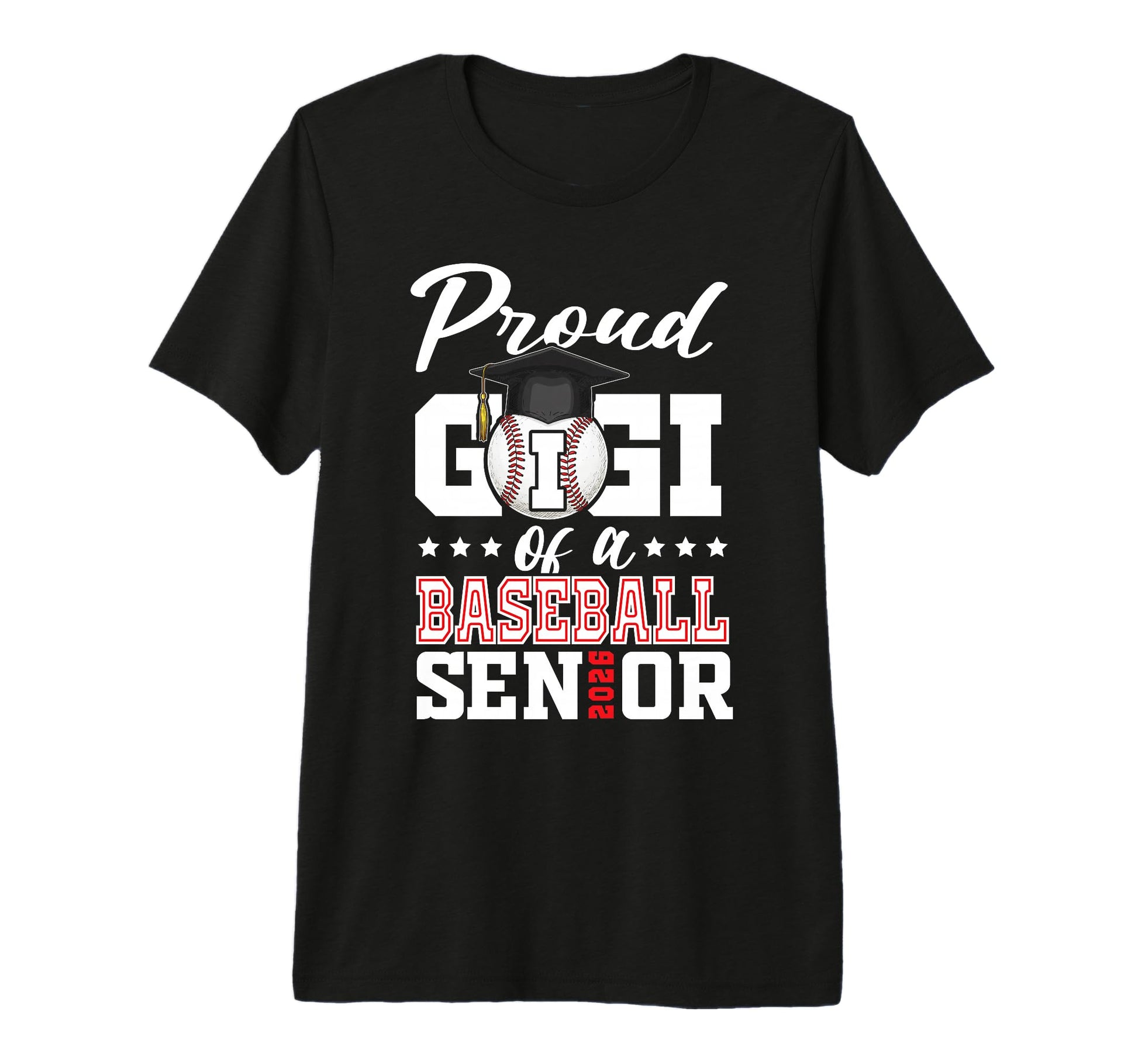 Proud Gigi Baseball Senior 2026 T-Shirt - Minimalist Print Men Women - T-Shirt, Sweatshirt, Hoodie