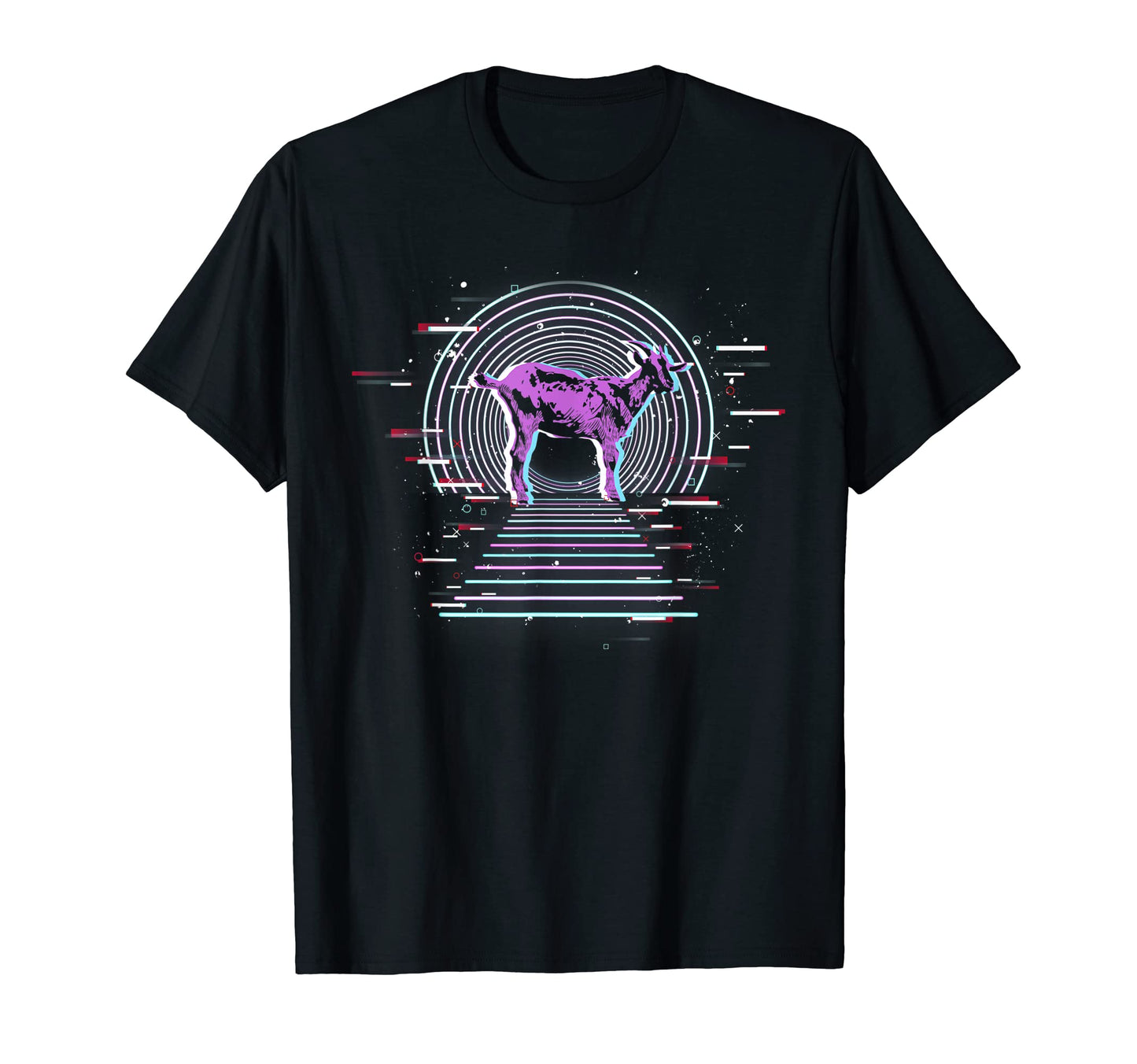 Farm Animal 80S Art Vaporwave T-Shirt - Casual Everyday Wear Unisex - T-Shirt, Sweatshirt, Hoodie