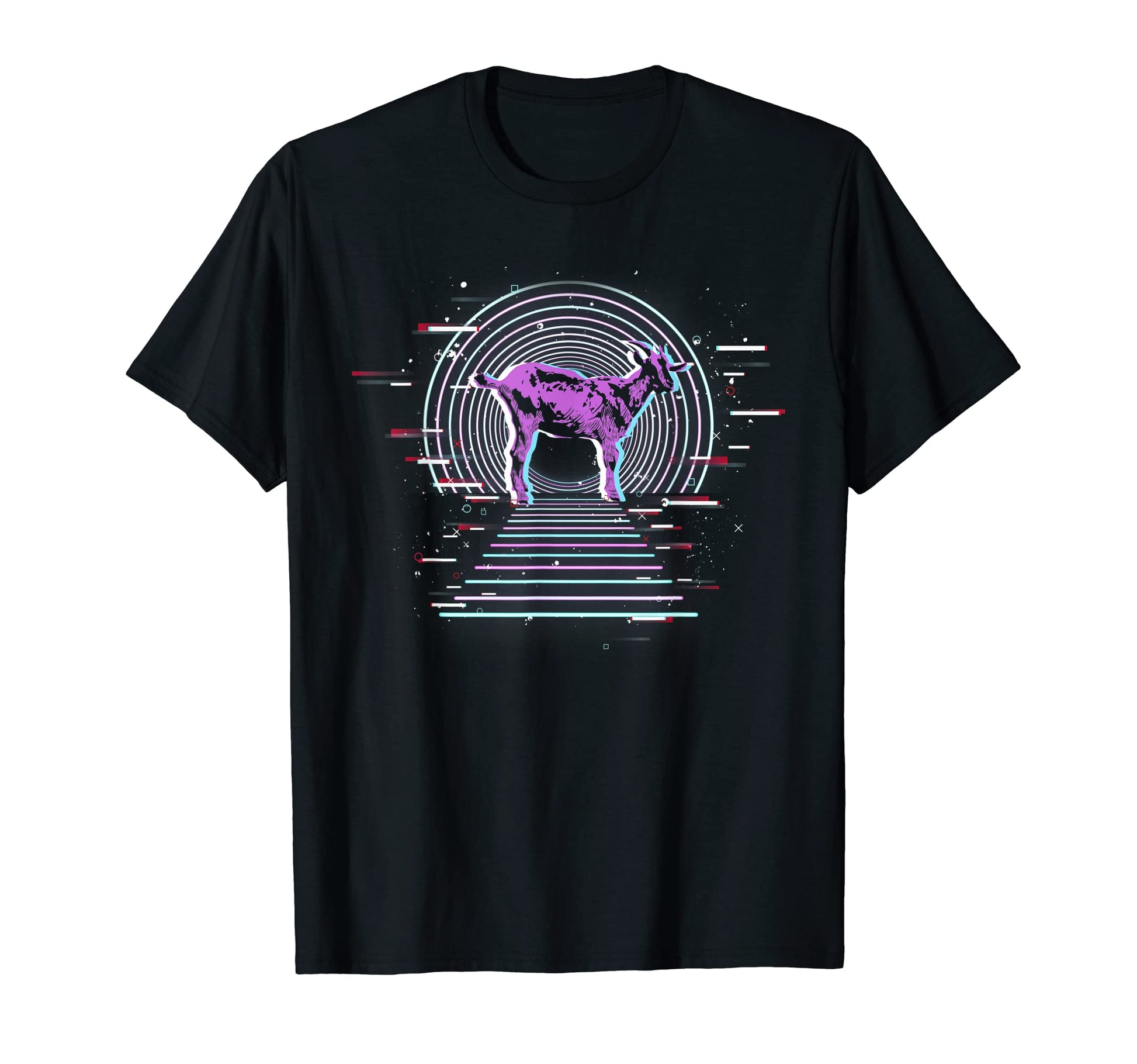 Farm Animal 80S Art Vaporwave T-Shirt - Casual Everyday Wear Unisex - T-Shirt, Sweatshirt, Hoodie