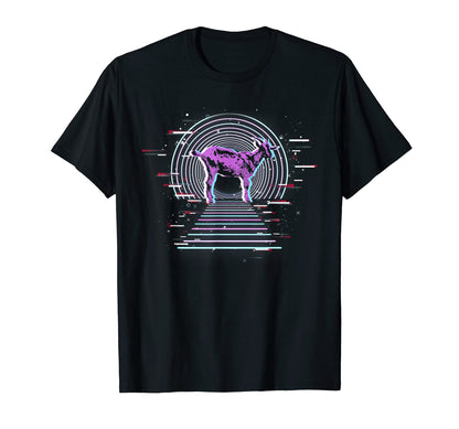 Farm Animal 80S Art Vaporwave T-Shirt - Casual Everyday Wear Unisex - T-Shirt, Sweatshirt, Hoodie