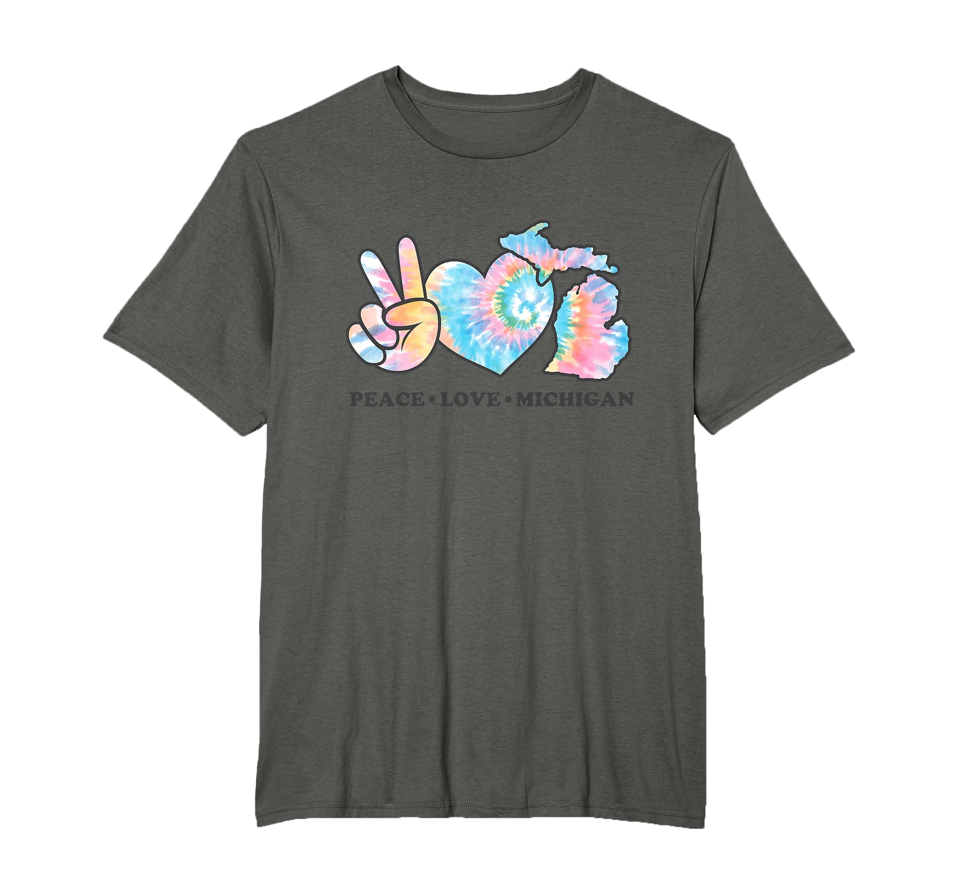 Tie Dye Michigan Hippie Gift Co Sweatshirt - Novelty Apparel Men Women - T-Shirt, Sweatshirt, Hoodie