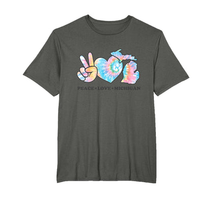 Tie Dye Michigan Hippie Gift Co Sweatshirt - Novelty Apparel Men Women - T-Shirt, Sweatshirt, Hoodie