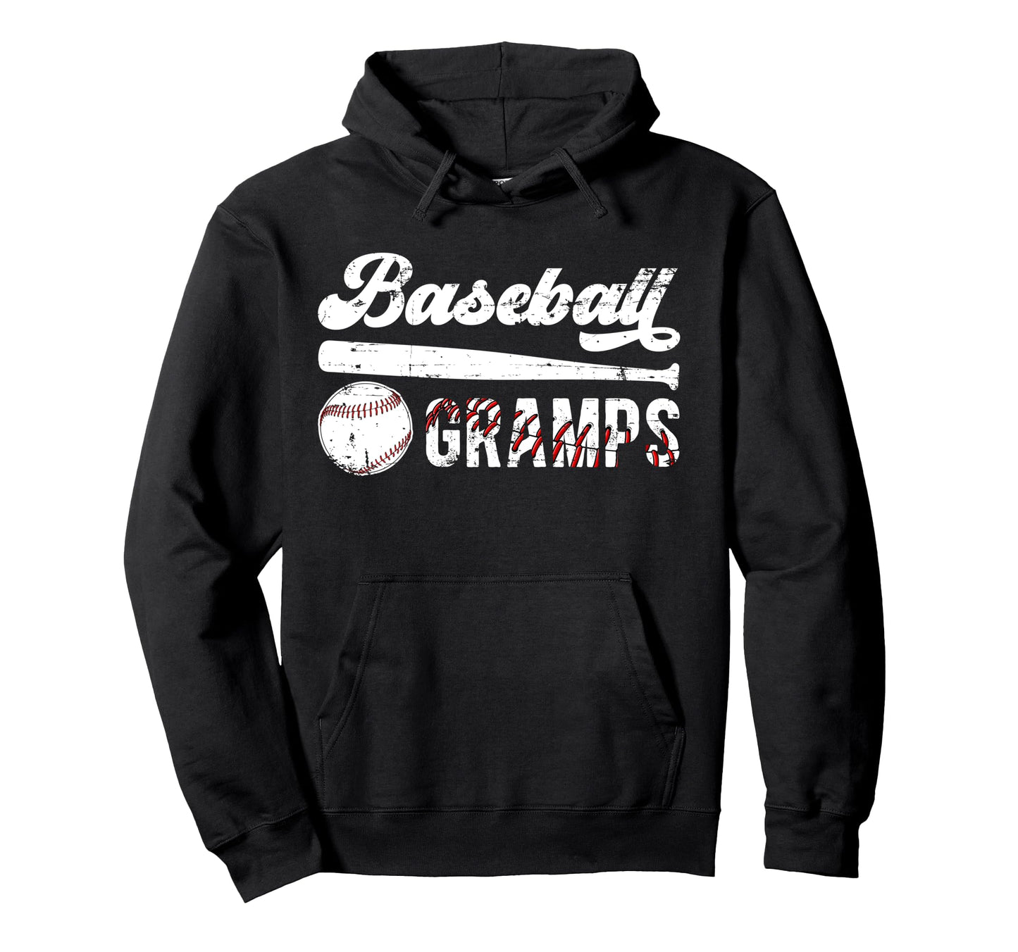 Baseball Gramps Grandpa Gramps Baseball Hoodie - Graphic Print Men Women - T-Shirt, Sweatshirt, Hoodie