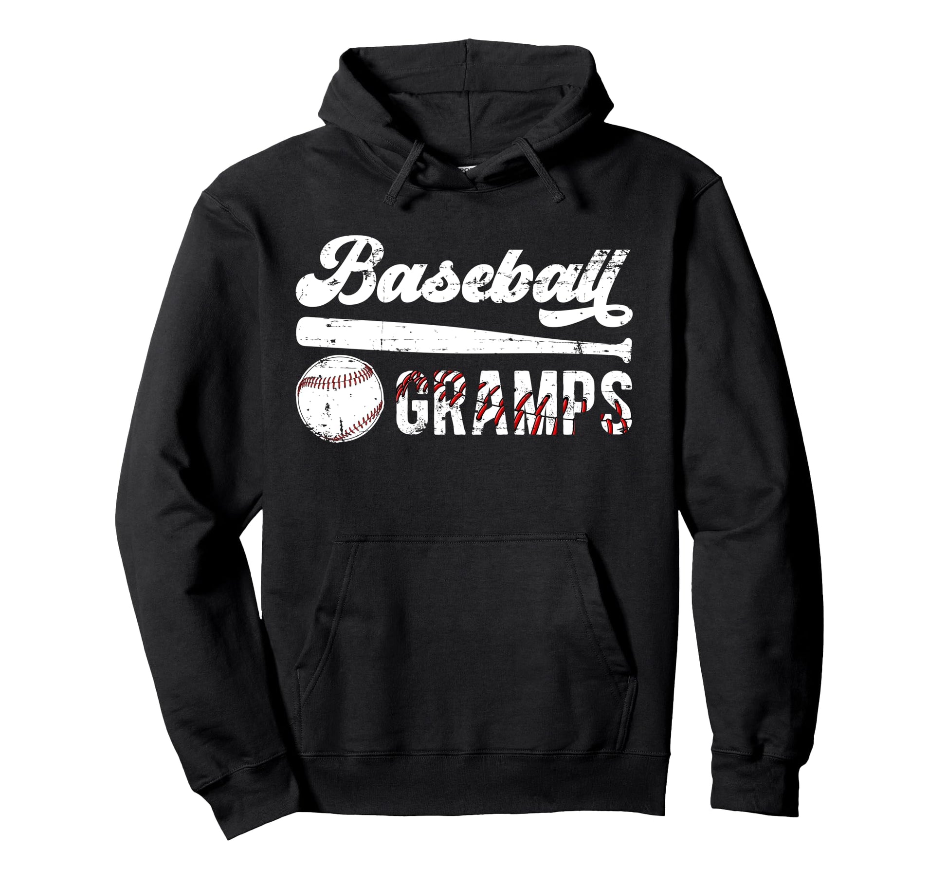 Baseball Gramps Grandpa Gramps Baseball Hoodie - Graphic Print Men Women - T-Shirt, Sweatshirt, Hoodie